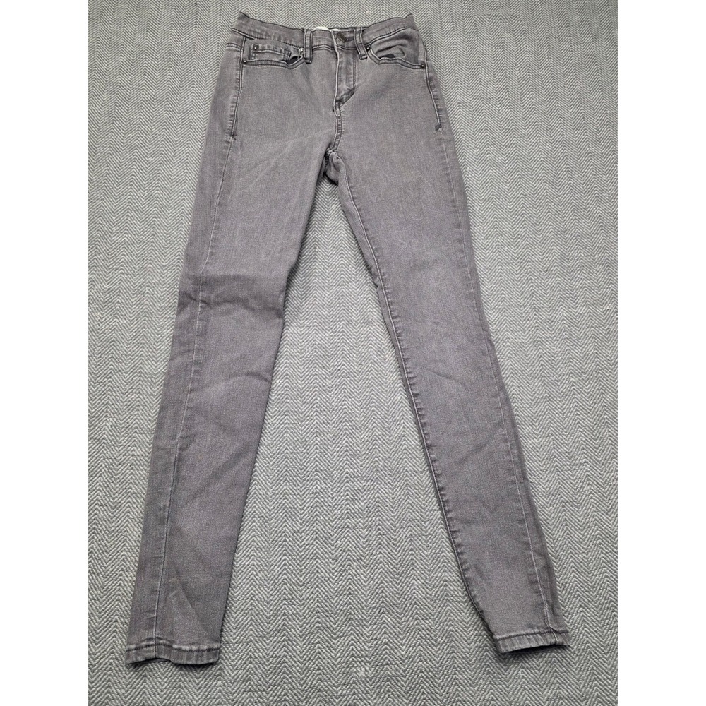 Mudd High Rise Jean Legging Grey FLX Stretch Skinny Denim Pants Womens Size 3